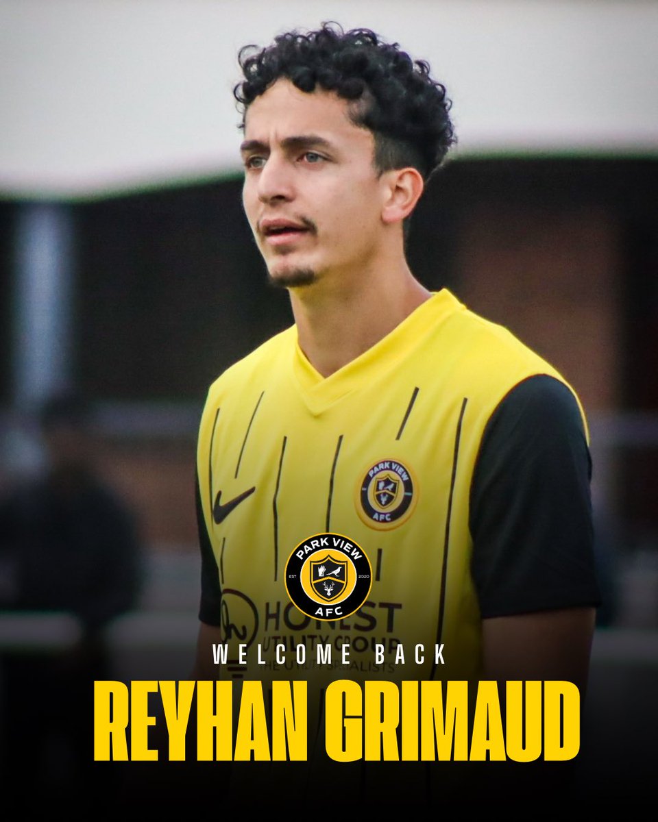ParkViewAFC's tweet photo. 🟡⚫️📑✍️ We are delighted to announce the return of Reyhan Grimaud for the 2026/27 season!!

🙌 Welcome back Reyhan!!

@PVSportAcademy 

#PVAFC https://t.co/MaY6TQAMXa