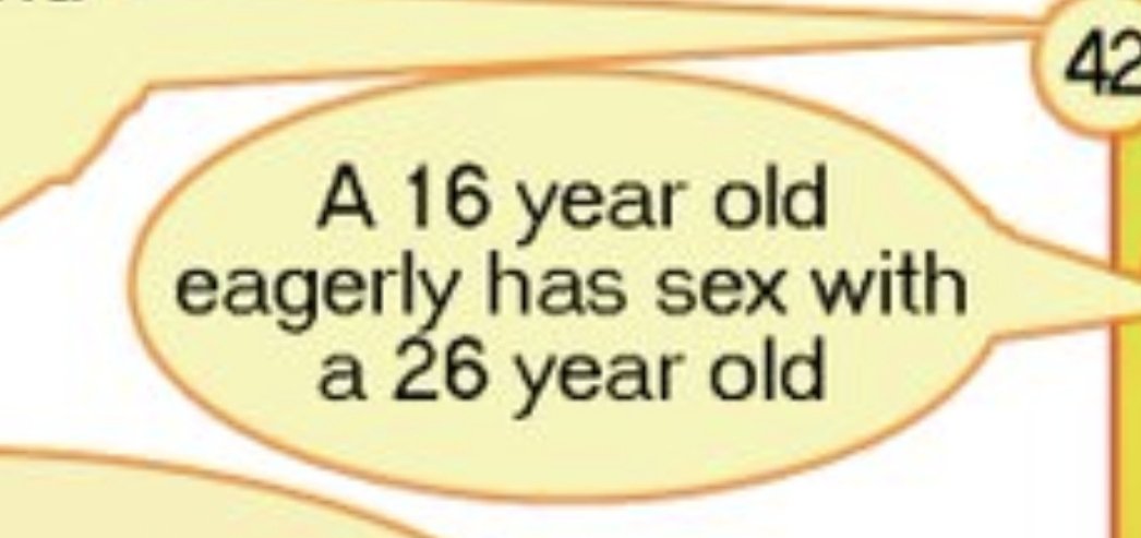 vmp1r3b1t3s's tweet photo. This spectrum is bullshit sorry. Not only is that rape its also pedophilia https://t.co/H9iRsNkOtN