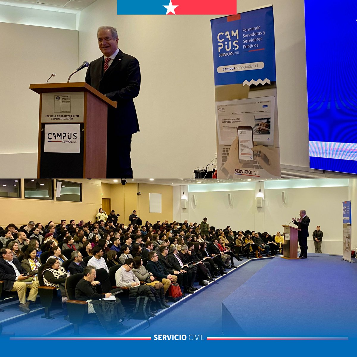 ServicioCivilCL's tweet photo. 💡 ¡Aprender también es transformar el Estado!

En el III Encuentro Nacional de Encargados de Capacitación de Servicios Públicos 2026, compartimos experiencias y reflexionamos sobre el aprendizaje permanente, la Inteligencia Artificial y otras herramientas para desarrollar capacidades al servicio de las personas.

✅ Desde Campus Servicio Civil seguimos promoviendo estos espacios para construir una función pública cada vez más preparado para las necesidades de las personas.

#ServicioCivilCL #TrabajandoParaUsted #FunciónPúblicaCL
