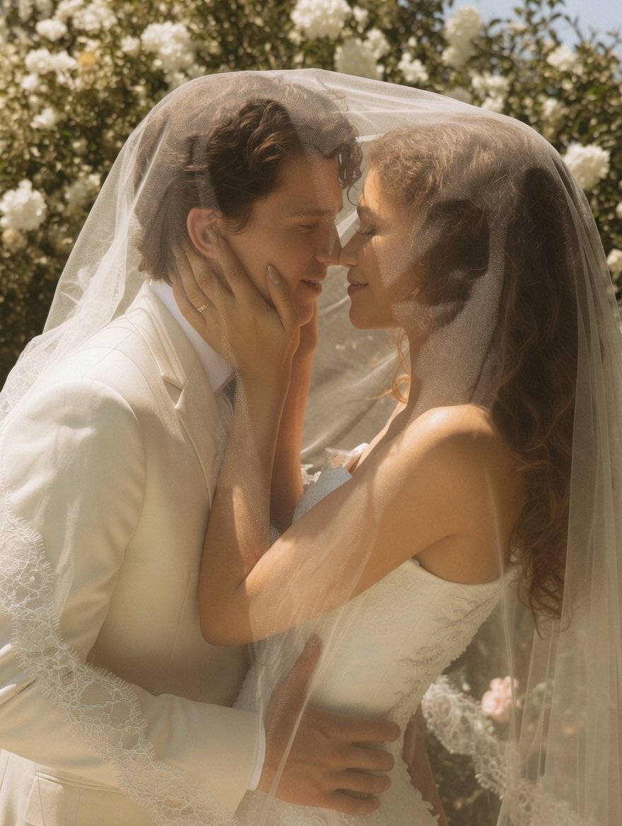 BuzzCrave_'s tweet photo. Tom Holland and Zendaya stun in first wedding and honeymoon photos since tying the knot.

(Via BCPost) https://t.co/1pO7l0rSCY