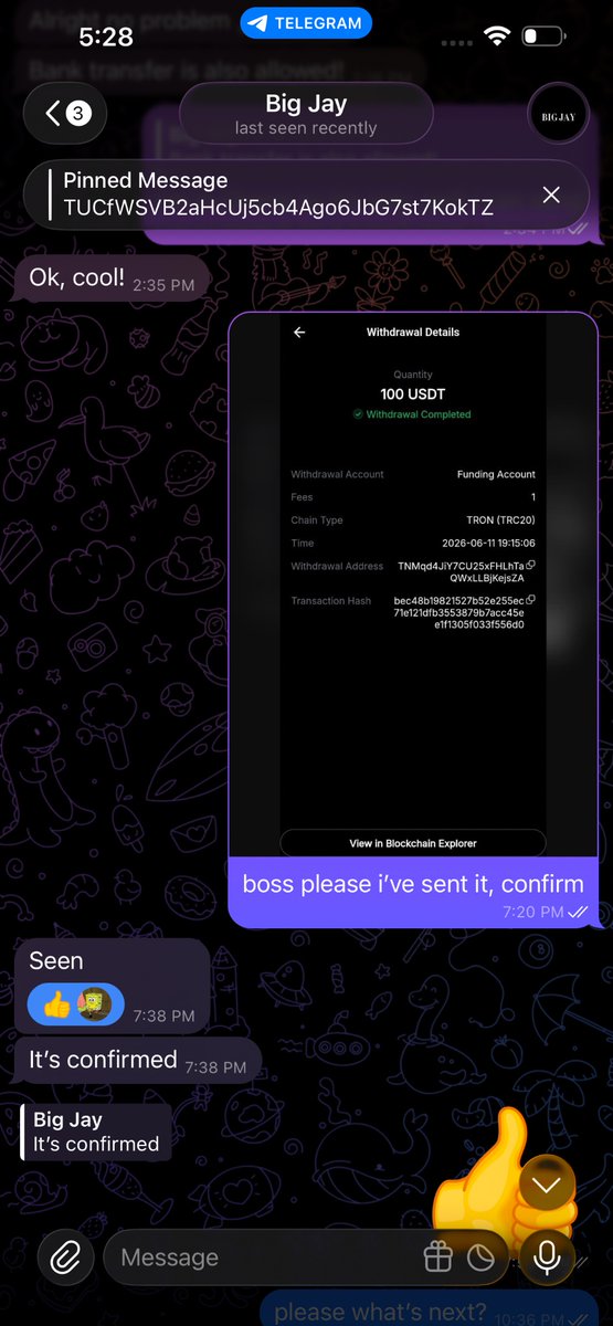 geoffpips's tweet photo. @BigJay100k this guy is a scammer‼️‼️‼️ https://t.co/2YAx9fqTfc