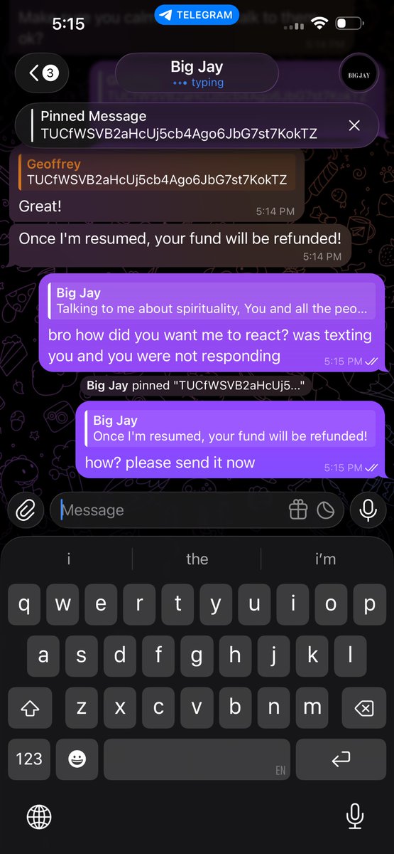 geoffpips's tweet photo. @BigJay100k this guy is a scammer‼️‼️‼️ https://t.co/2YAx9fqTfc