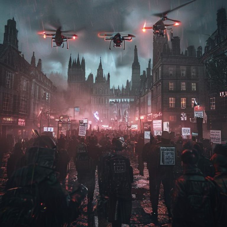 BritCardMeme's tweet photo. King's Cross at dusk. Pillars glowing. Commuters streaming past. This is where London Refusal *breathes*—messy, real, ours. Every scan, every choice, every player hands shaping the world. Game development happens in the margins. You're in it now. https://t.co/grrA8UtyIE