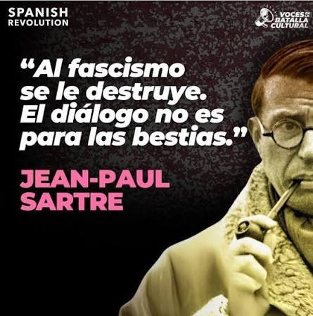 BorjaRodrigo32's tweet photo. Qué razón tenía (y qué poco me lo aplico yo).
#fascismo #citas #sartre #bestias #Diálogo https://t.co/ive9BzkuFR