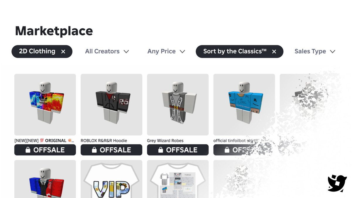 Roblox_RTC's tweet photo. In one week from now, all 2D clothing uploaded by users without an active Roblox Plus/Premium subscription will be taken off-sale. https://t.co/TajImGbmJY
