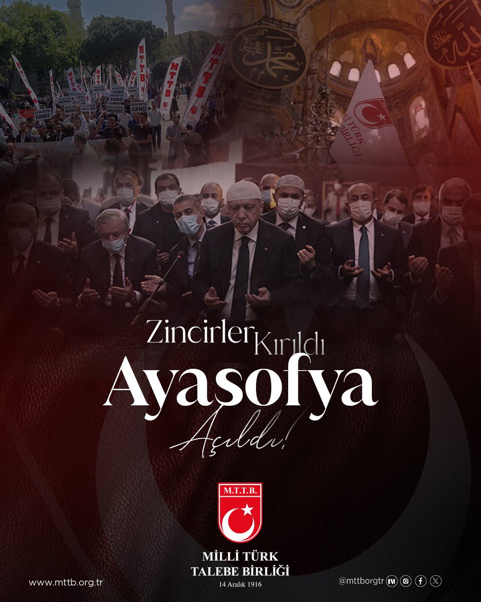 mttbbayburt's tweet photo. Zincirler Kırıldı, Ayasofya Açıldı !

#MTTBBayburt
#MTTBMüslümancaDuruştur https://t.co/lCE9wIqlYP