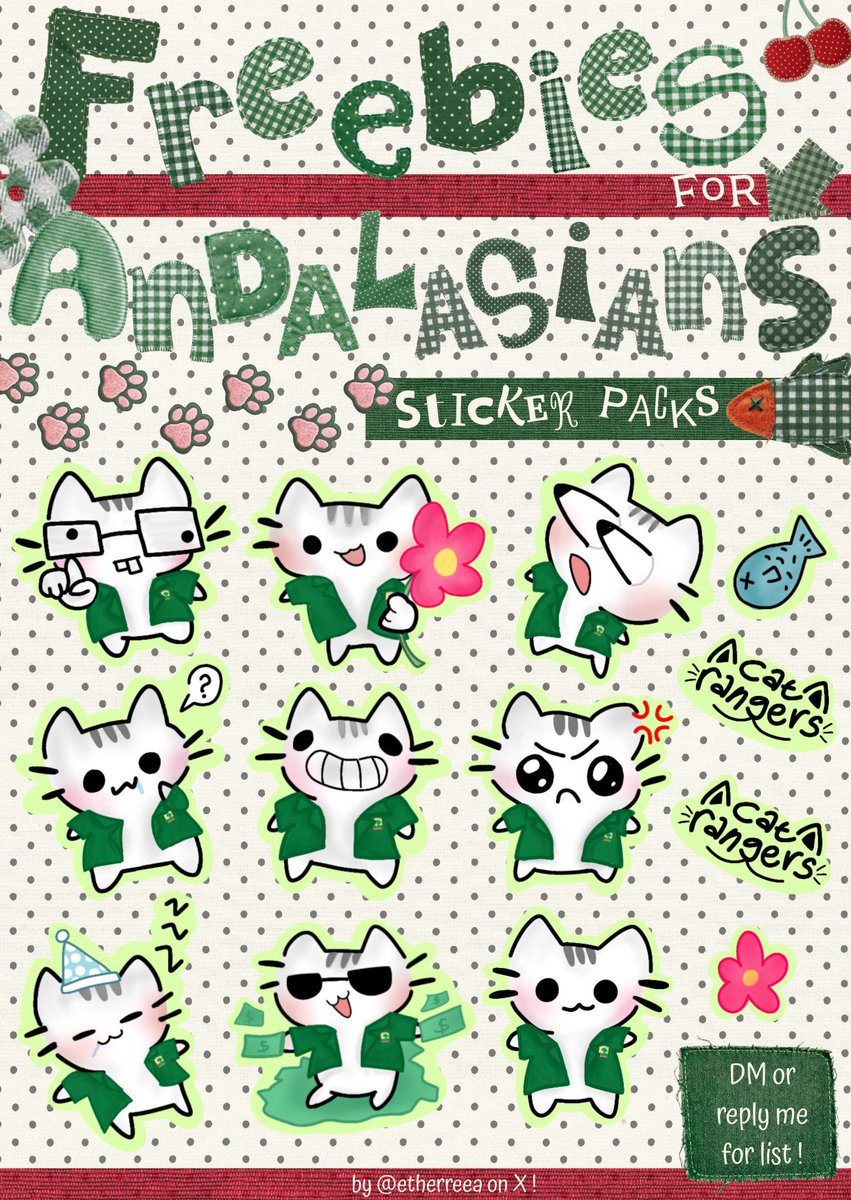 etherreea's tweet photo. Hii #rangers and #unand people !! aku maww sedikit bagi bagi #freebies sticker pack nii buat bakti nanti

Jadi nanti kalian bakal dapet semua cat-rangers yang ada disini! kalo ada yang mauu boleh list; nama-fakultas-prodi

bisa DM atau reply yaa! thank uu 🤍 https://t.co/5iVd31p40R