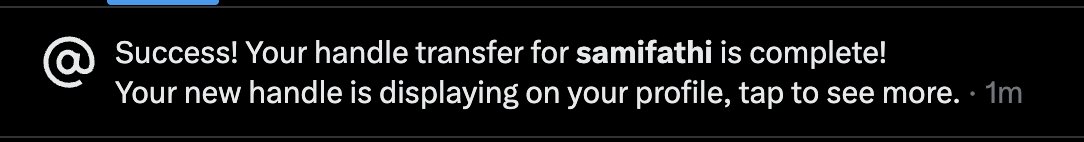 samifathi's tweet photo. Finally, after many years of waiting, I now have my actual name as my username here on X. SamiFathi instead of "SamiFathi_." https://t.co/XFHTH4HMSH