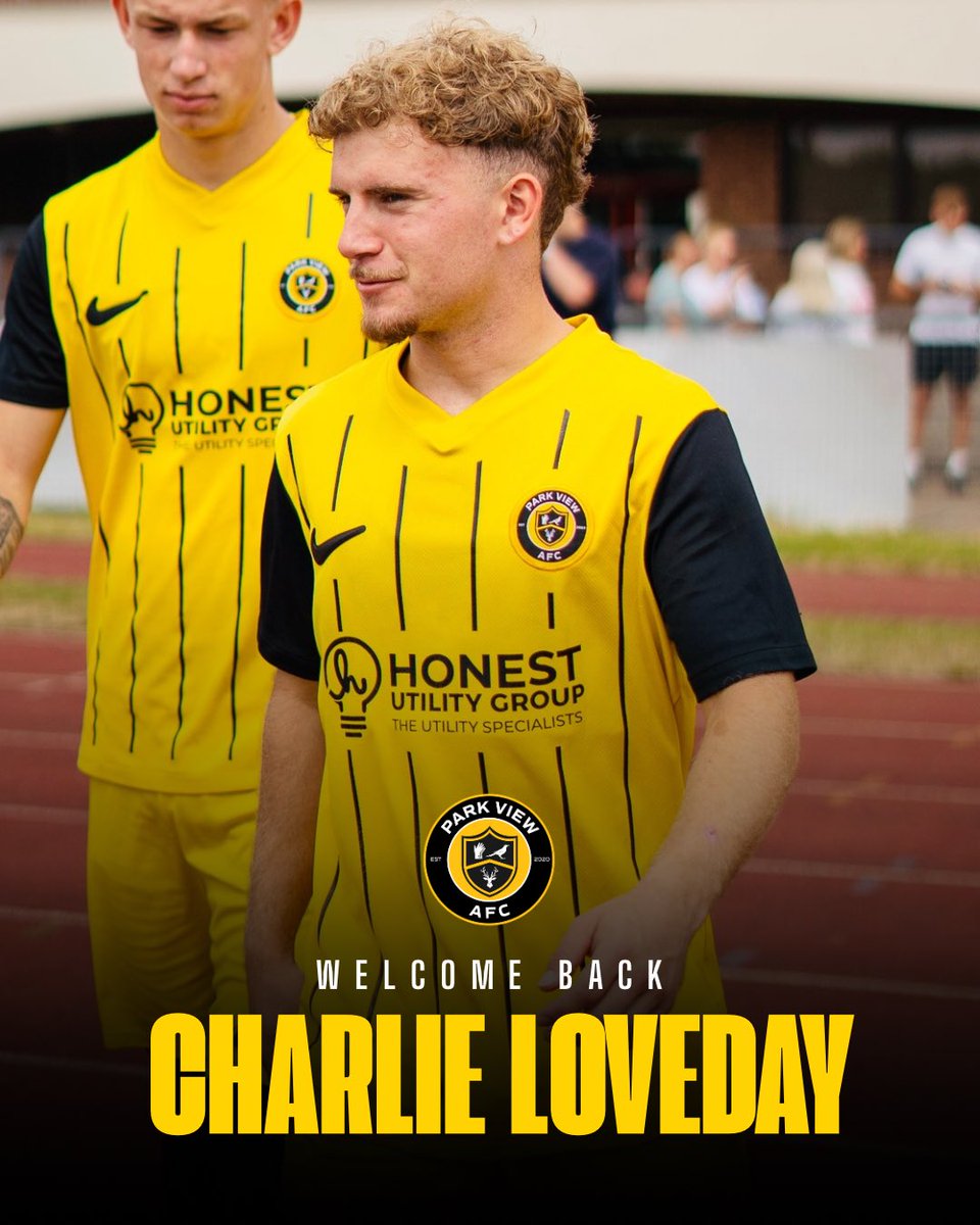 ParkViewAFC's tweet photo. 🟡⚫️📑✍️ We are delighted to announce the return of Charlie Loveday for the 2026/27 season!!

🙌 Welcome back Charlie!!

@PVSportAcademy 

#PVAFC https://t.co/CZzDo3wCRp