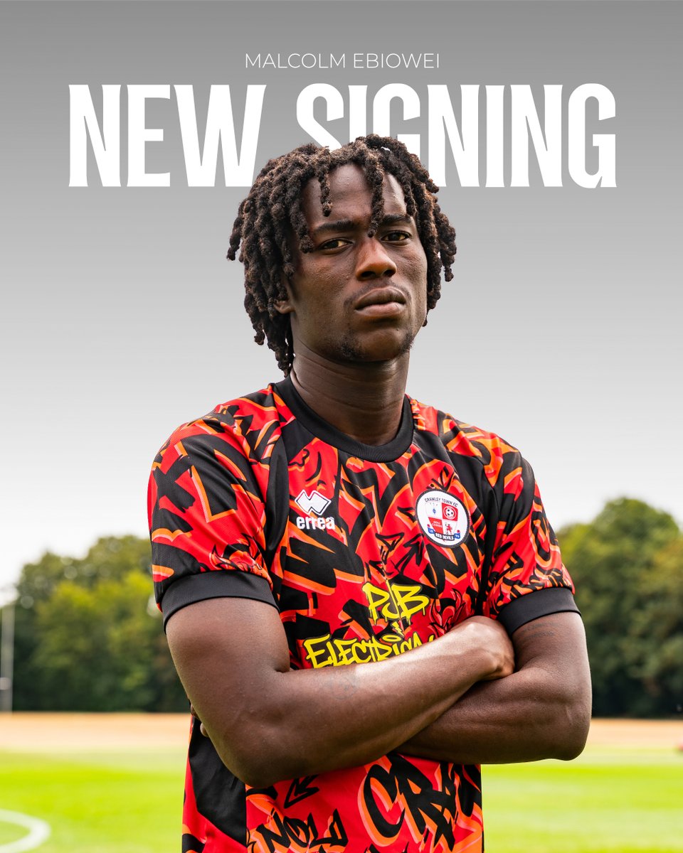 crawleytown's tweet photo. 📰 REDS SECURE MALCOLM EBIOWEI'S SIGNATURE

Crawley Town Football Club is delighted to announce the signing of Malcolm Ebiowei, who arrives on a two-year deal!

👉 https://t.co/zdU6EAD2IY

#TownTeamTogether🔴 https://t.co/4evtgBTarT