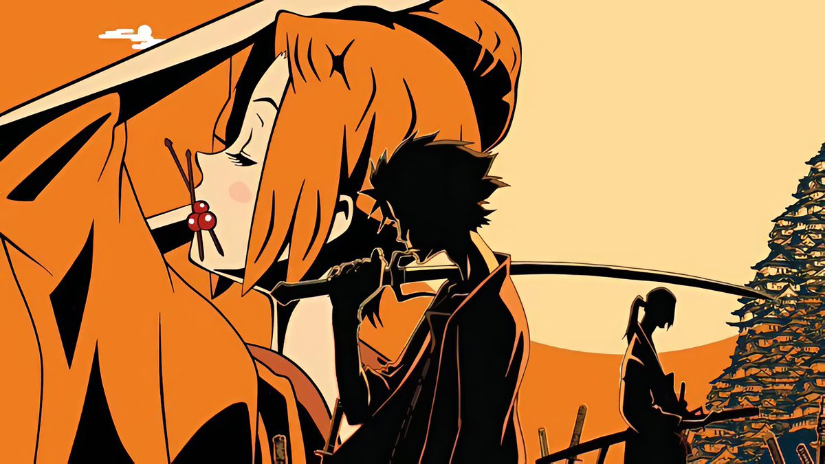 hqshonen's tweet photo. Samurai Champloo is beautiful https://t.co/Dhh2hCuoX1