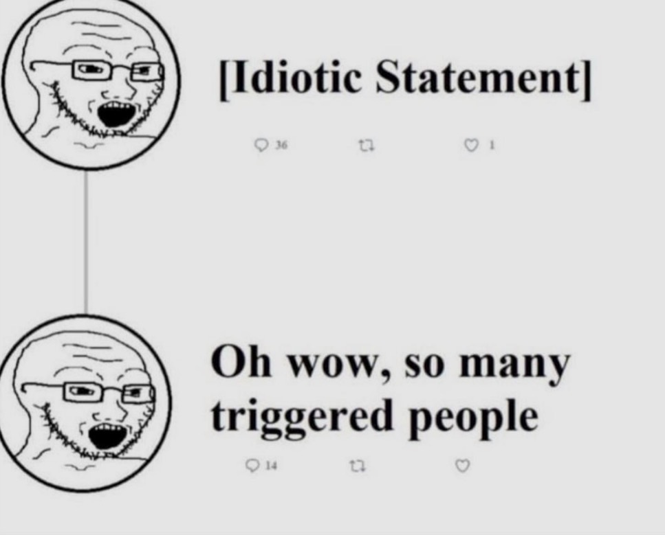 Its_WarHawk's tweet photo. @youwonthewar @Avionickip @TheCinesthetic Amazing how unintelligent the average leftist is. Textbook example above. But what do you expect from people who are terminally online. This person(?) for example has tweeted an average of 16 times a day every day since they’ve had X (mostly just to themselves too 🤡). Pathetic😂 https://t.co/r9I0YXBnLe