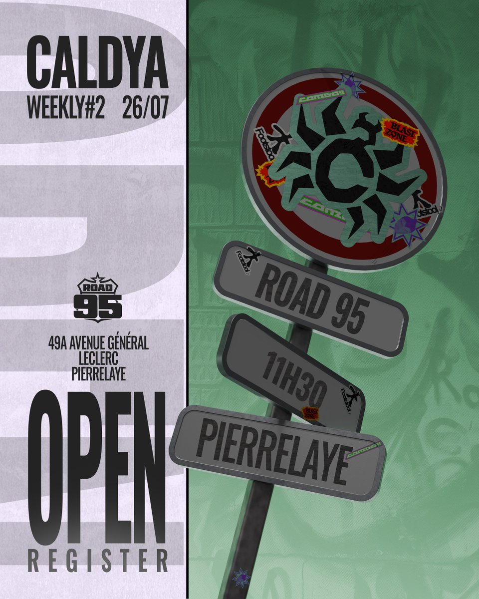 CaldyaEsport's tweet photo. La deuxième édition de #ROAD95, notre weekly SSBU, c’est ce dimanche 🫡
Rendez-vous dès 11h30 sur place et dès 13h sur le stream ! https://t.co/MT0u0azoXX