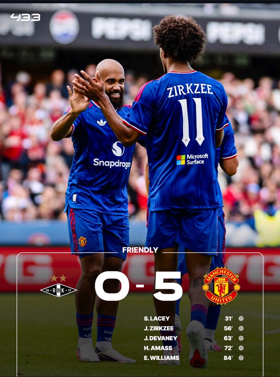FutbolHub_'s tweet photo. 🚨: A friendly ruthless victory for Manchester United. 🔴✨ https://t.co/pUwTxsQ0pV