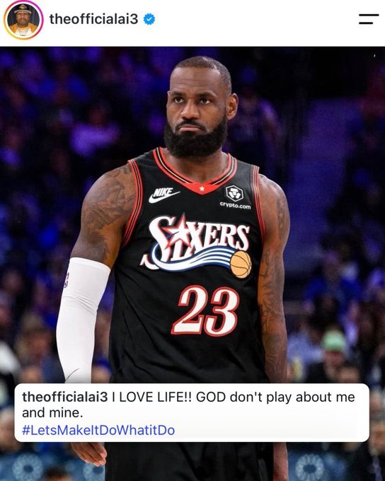 big_business_'s tweet photo. Allen Iverson is the happiest man in the world https://t.co/RPMxNX872A