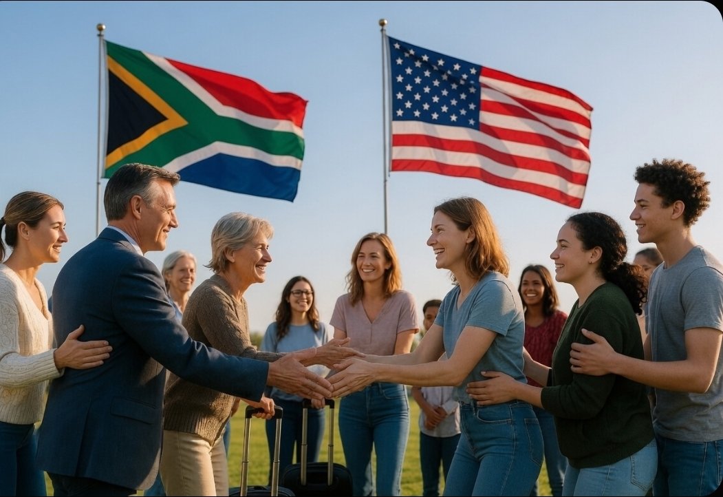 TaniaVanZy2228's tweet photo. I have been seeing something that needs to be said. 

Our people came over from South Africa with hope and excitement, only to be failed by a system designed for other people.

They started to speak up and lo and behold, the people of this great country decided that's not on! If the system fails them, we will give a hand up.

As I am writing here, I have to blink constantly because tears are blinding me.

To every single American, who's heart was touched by the plight of the new refugees coming into this country, I just want to thank you. We didn't see that coming. And we should have. You truly are awe-inspiring people. 

Your need to provide these weary, battered and hopeful people with dignity will stay with me for the rest of my life.

God bless America and it's people 🇺🇲