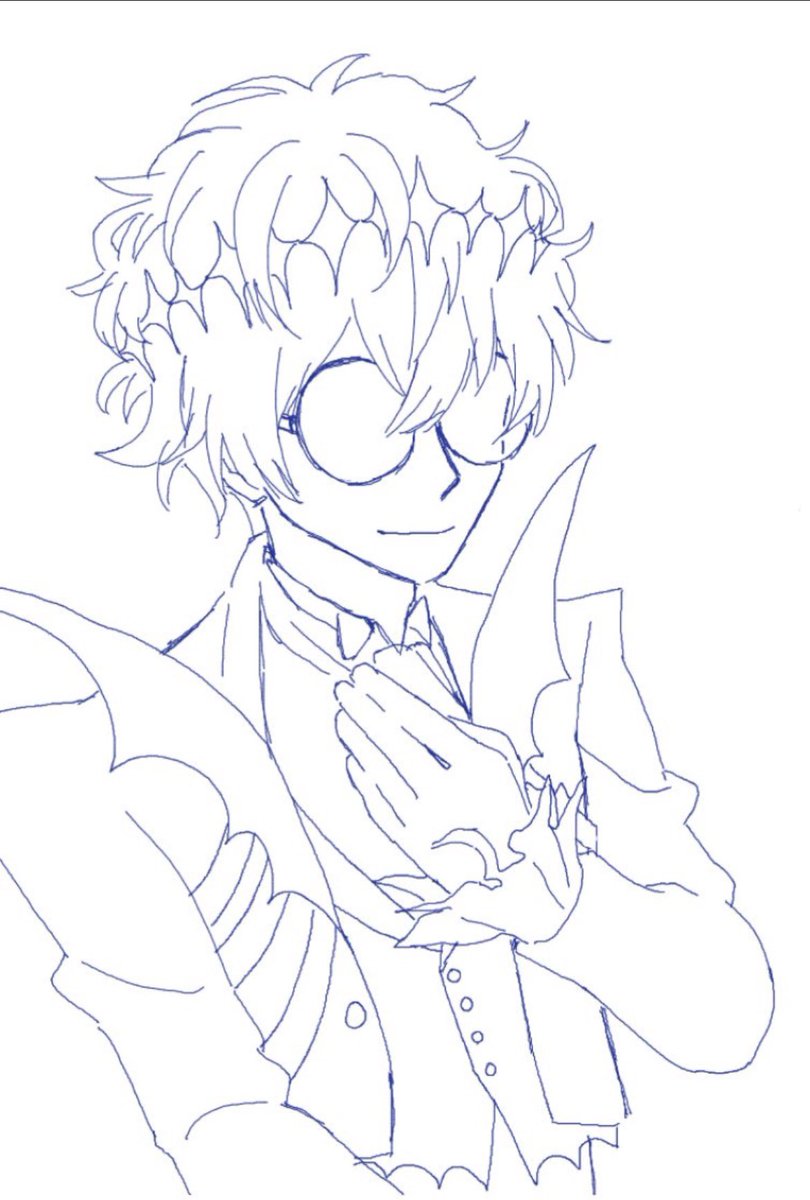 nicck_29's tweet photo. 目描くの苦手だからスカリーくんのサングラスはとても助かる

下描き時に適当な目描いたけど、線画から目が無いまま https://t.co/Yb13qD4753