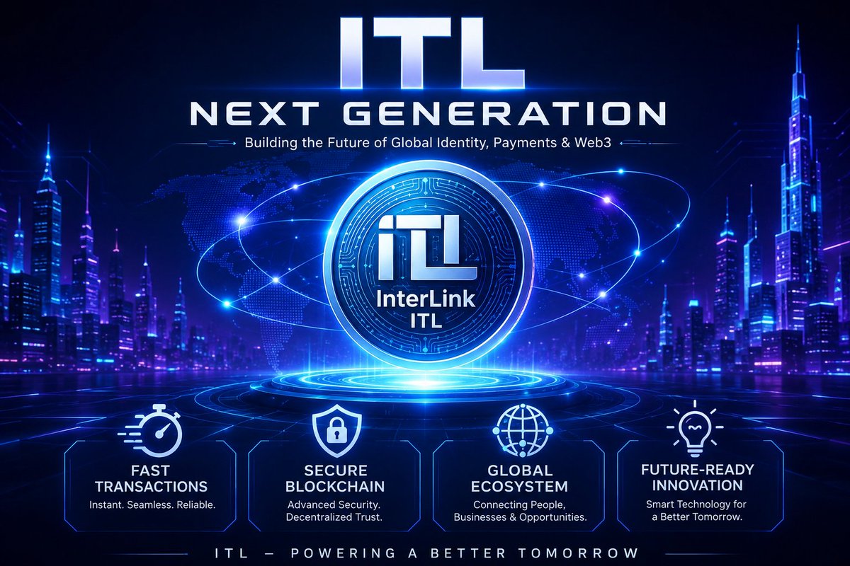 Jyothsnago61500's tweet photo. 🚀 Next-Generation Blockchain
Faster, smarter, and built for the future.
🔒 Secure &amp; Decentralized
Advanced security with trusted blockchain technology.
🌍 Global ITL Ecosystem
Connecting users, businesses, and Web3 worldwide.
#InterLink #ITLX #ITLG #ITL #InterLinkAmbassadors https://t.co/II6qQSjP5r