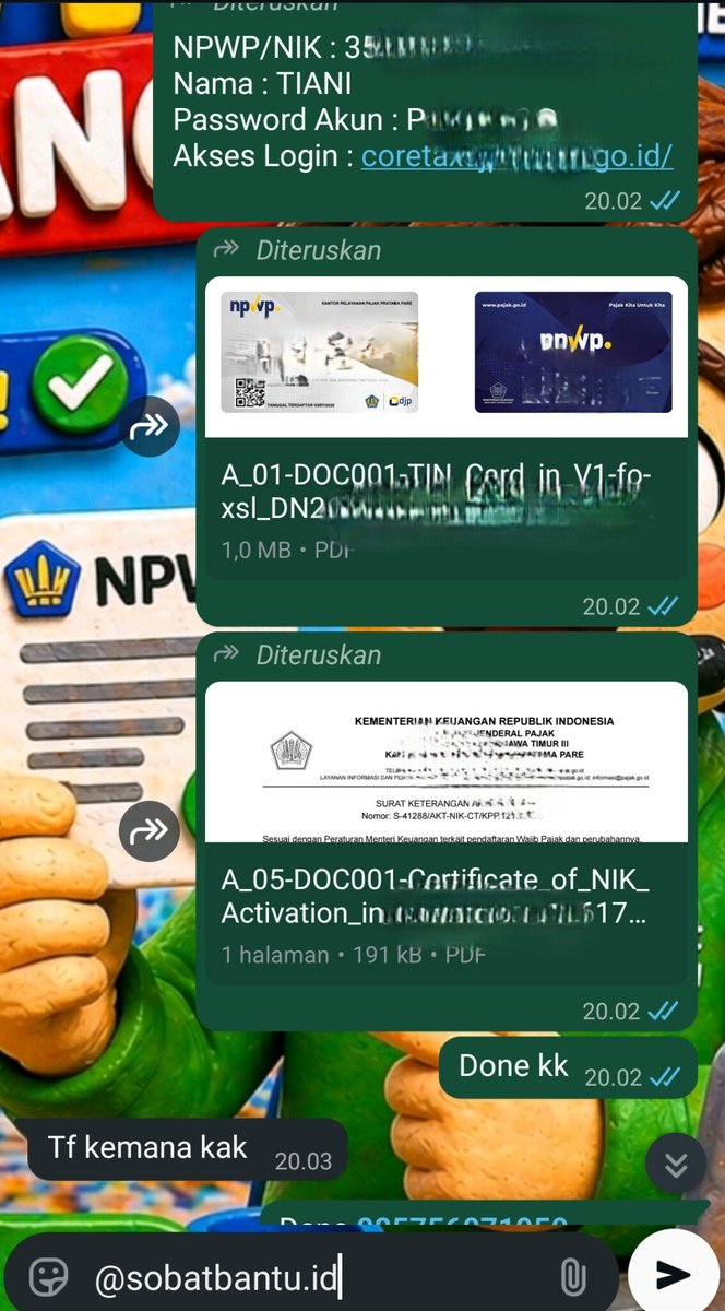 SobatBantu's tweet photo. π¨ Masih mengurus sendiri?
Tidak perlu repot.
Serahkan pengurusan NPWP & NIB kepada Sobat Bantu.
Kami siap membantu dengan proses yang mudah, cepat, dan profesional.
π² Chat WhatsApp: 0857-5607-1950
#jasanpwp #jasanib #npwp #sobatbantu https://t.co/Ux59lI38Mw