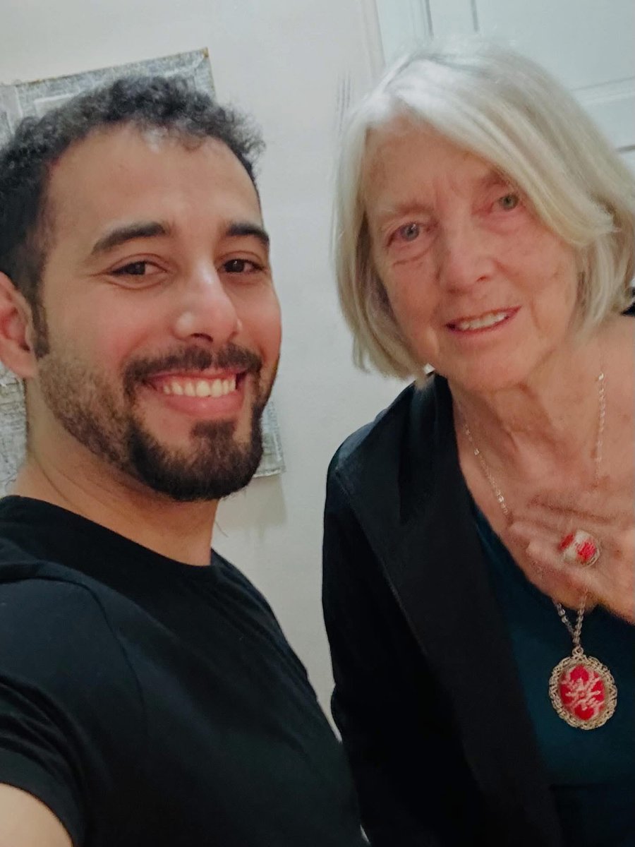 MosabAbuToha's tweet photo. My wife, our children, and I are immensely heartbroken to learn that Chris Affleck has passed away.

Chris was far more than a friend. She was like a mother to me and Maram, and a grandmother to our two, and later three, children during the time we lived in Cambridge between 2019 and 2020. She took our kids to the Children’s Museum, accompanied Maram to the Cambridge Public Library as she learned English, and made sure we never felt alone.

Thousands of miles away from our families, when Maram gave birth to Mostafa in May 2020, Chris brought us meals, comfort, and the kind of love only family gives.

Many people know Chris as the mother of Ben and Casey Affleck. What many, perhaps most, do not know is that she was also one of the most steadfast advocates for Palestine. During the Covid pandemic, she stopped by to see us with a “Free Gaza” poster displayed on her car.

Whenever I returned to Cambridge or Boston to give a reading or speak, Chris was there. She always greeted us with tears, warm encouragement, and thoughtful gifts for our children.

The last time we saw each other was after my reading at Harvard in February 2025.

In May 2023, I gave Chris a necklace and a ring embroidered by my sister-in-law, who remains in Gaza today. Chris was overjoyed and immediately put them on.

We will miss you dearly, Chris. Thank you for your kindness, your generosity, and your unwavering solidarity.
May you rest in peace.
Free Gaza. Free Palestine.