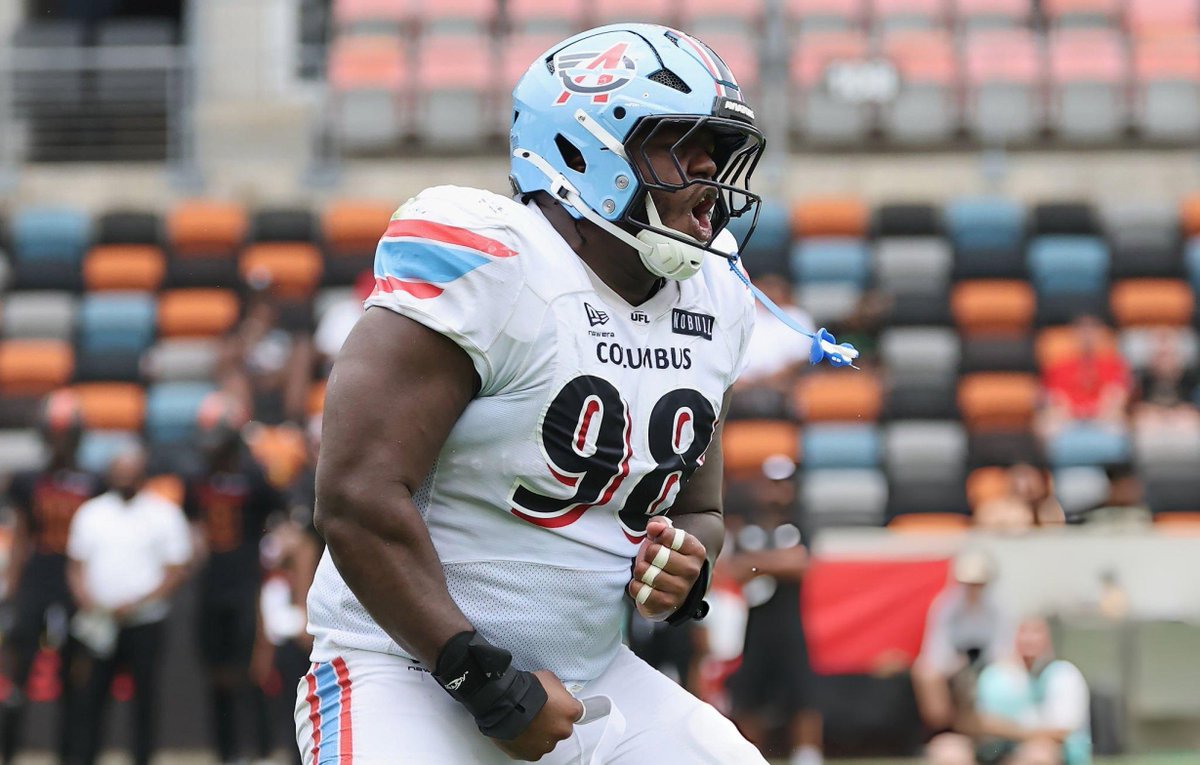 MIPanthersDude's tweet photo. Rate the first UFL season of Columbus Aviators DT Patrick Jenkins (@lah_pat94):

■ 22 total tackles (12 solo)
■ 6 TFL (t-1st on team)
■ 1.5 sacks

Immediately made an impact following his trade from the DC Defenders.

#LetsFly ✈️ https://t.co/sL6WBgZRbs