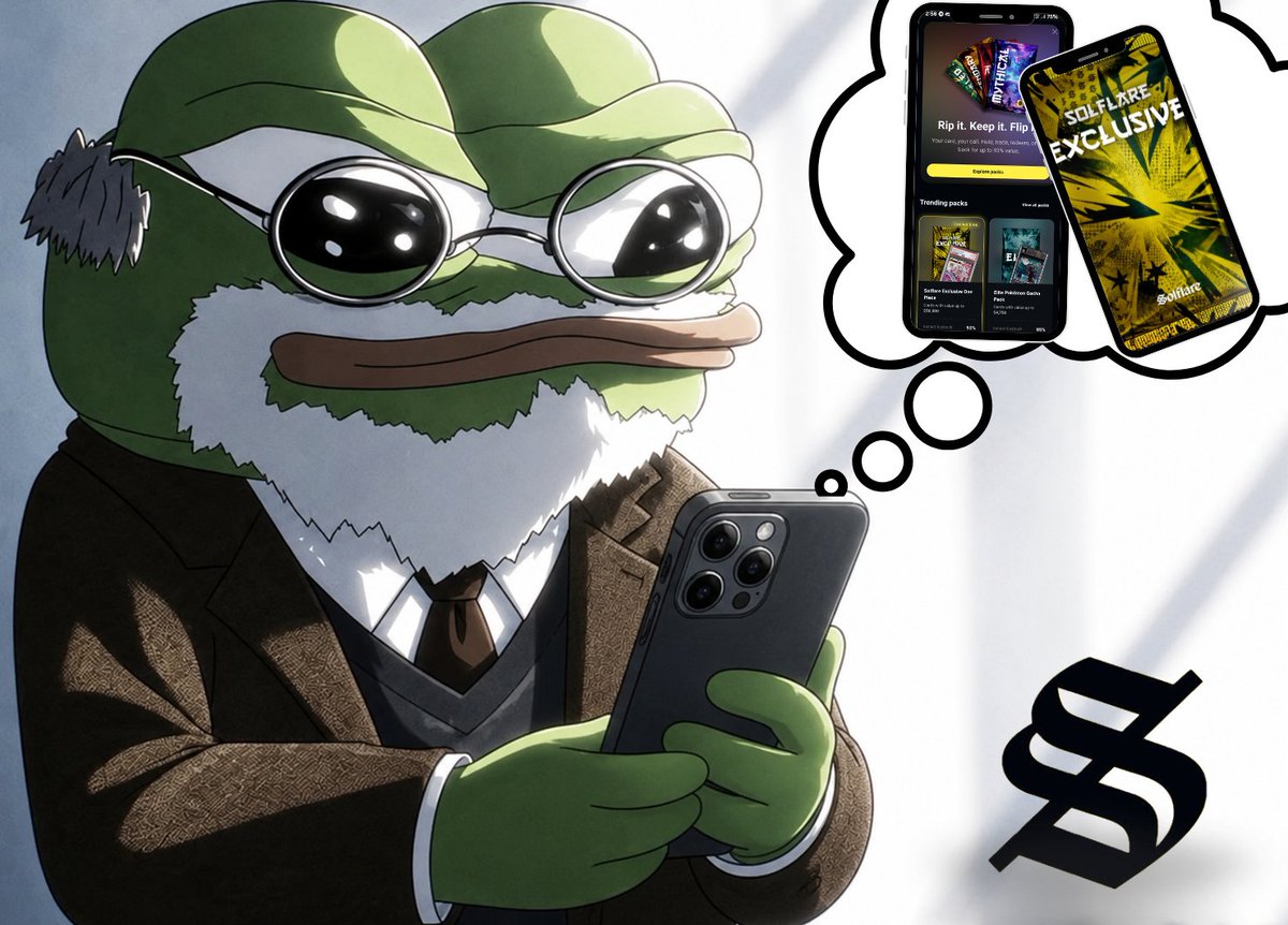 __TEOA's tweet photo. Many of us  spend hours in the meme market,chasing the next 10x

Maybe we should’ve been ripping packs instead

Somewhere in your @solflare wallet

There is a gem ( Solflare Packs )

That can automatically switch any mood to happy 

a pack is waiting for you in the Solflare app https://t.co/1gkH6Cs0ed