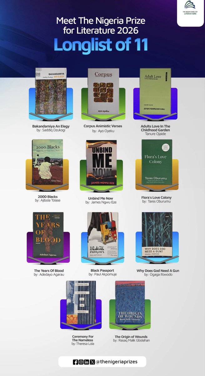 AkpomujeP's tweet photo. My debut poetry collection, Black Passport, is a 2026 @NGRLitPrize Longlisted book🧡🧡🧡

#NLNGPrize #NPLLonglist2026 #TheNigeriaPrizes2026 #AfricanPoetry https://t.co/WrWHIPNCVX