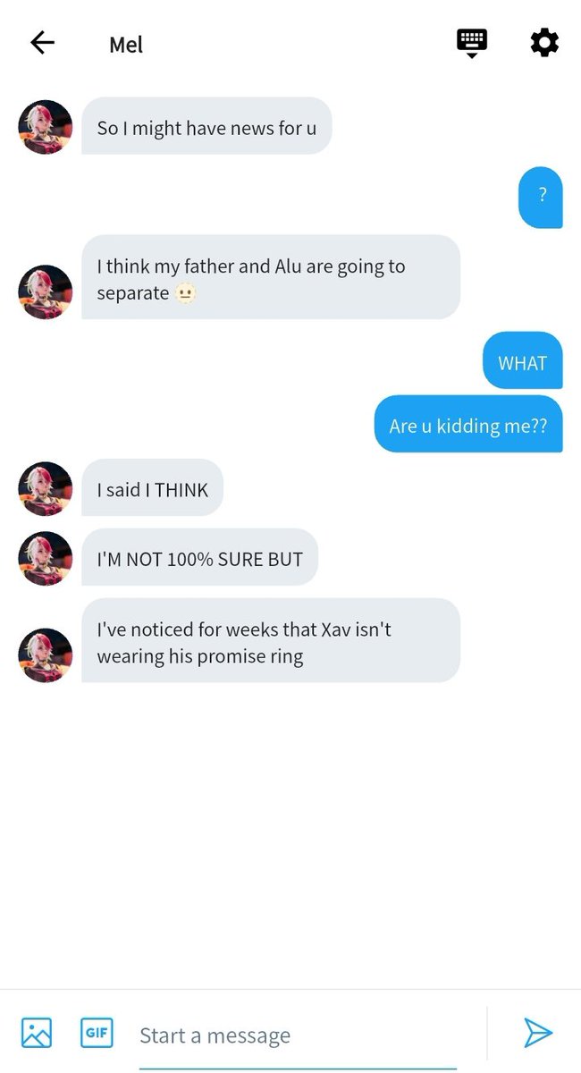 fredvierlover's tweet photo. Mini #fredvier au

Melissa discovers that not everything is perfect in her father's relationship and decides to tell the man who has been pining for Xavier, Fredrinn, her bandmate and who has been like a second father to her since their debut. https://t.co/O9XajgmVFm