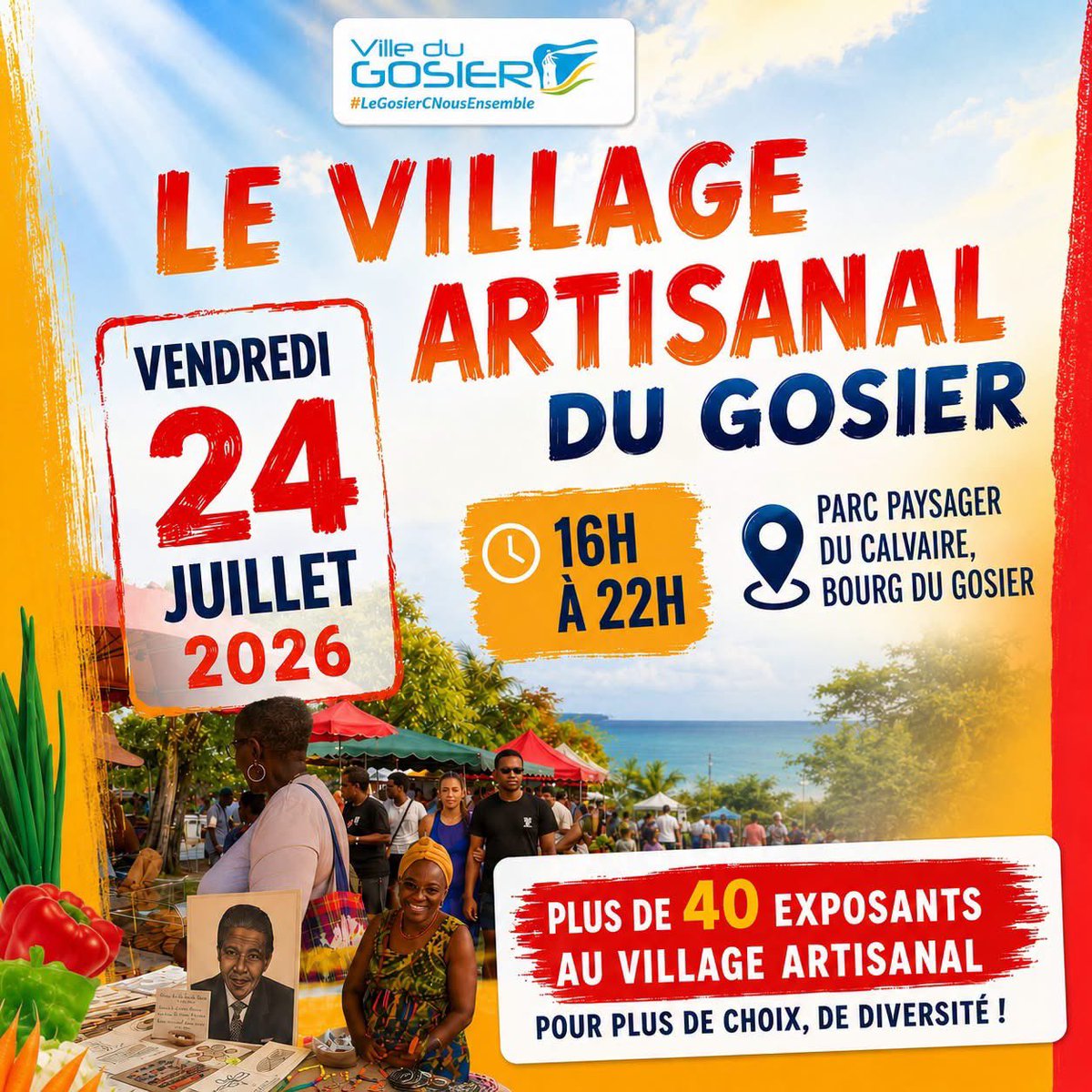 VilleduGosier's tweet photo. Découvrez ci-dessous la liste des exposants qui vous accueilleront tout au long de l'événement. Venez les rencontrer, échanger avec eux et soutenir l'artisanat local ! 💛

👇 Retrouvez tous les exposants ci-dessous. https://t.co/wHkQsoBgdx