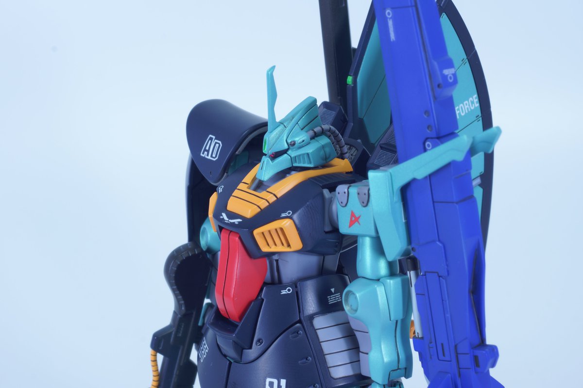 39nonikam's tweet photo. MSK-008 ディジェ　ハイパーメガランチャー装備完成

マッシブな方面にプロポーション調整のほか各所に気持ちばかりのディテールアップをしております
アムロの機体を作ったのって初めてかも…

詳細は後ほどポストしていきます

＃ガンプラ　
＃HGUC https://t.co/molfTD3Cb5