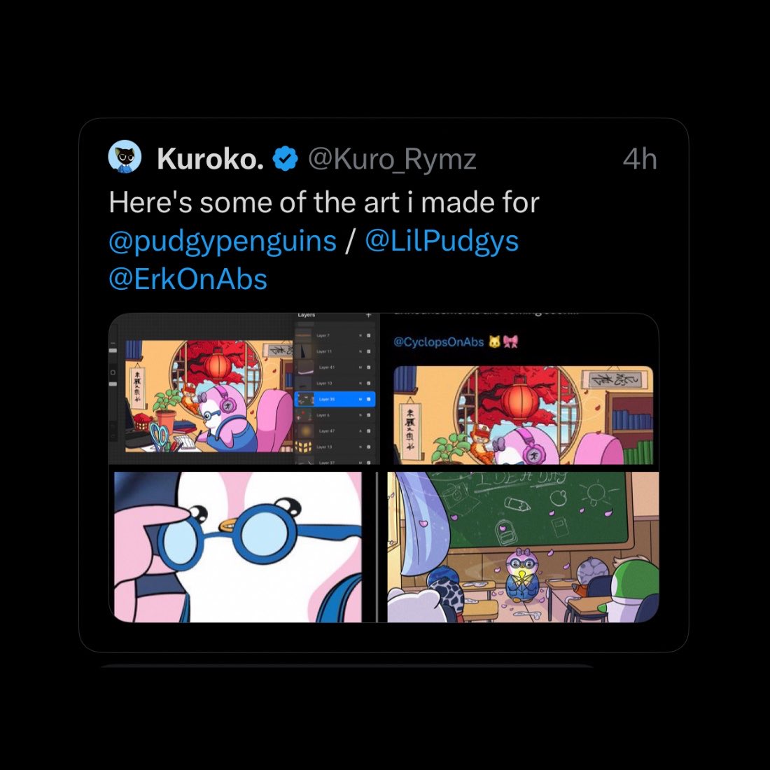 WhaleInsider's tweet photo. JUST IN: Artist who contributed artwork to multiple projects, including Pudgy Penguins, in the past launches his own coin, $RAKO. https://t.co/b8fh8zaYii