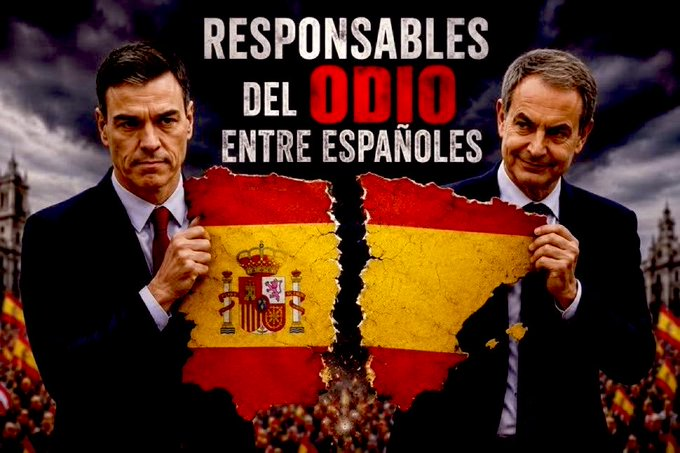 socialismoolib1's tweet photo. 🇪🇸#ESPAÑA #TEM24J #YAS24JUL #MVTARDE #MALASLENGUAS #DELUNESAVIERNES

#Noticias

🔫24/07/2026 TIC TAC⌛️

#ESPAÑOLES y PUEBLO #ESPAÑOL DEBEN ECHAR al DICTADOR #SÁNCHEZ de ESPAÑA

#MEGA #MakeSPAINGREATagain

#HazESPAÑAGRANDEotraVez

A LA CÁRCEL los 126 #CORRUPTOS #SOCIALISTAS #PSOE https://t.co/oelw4pbxxm