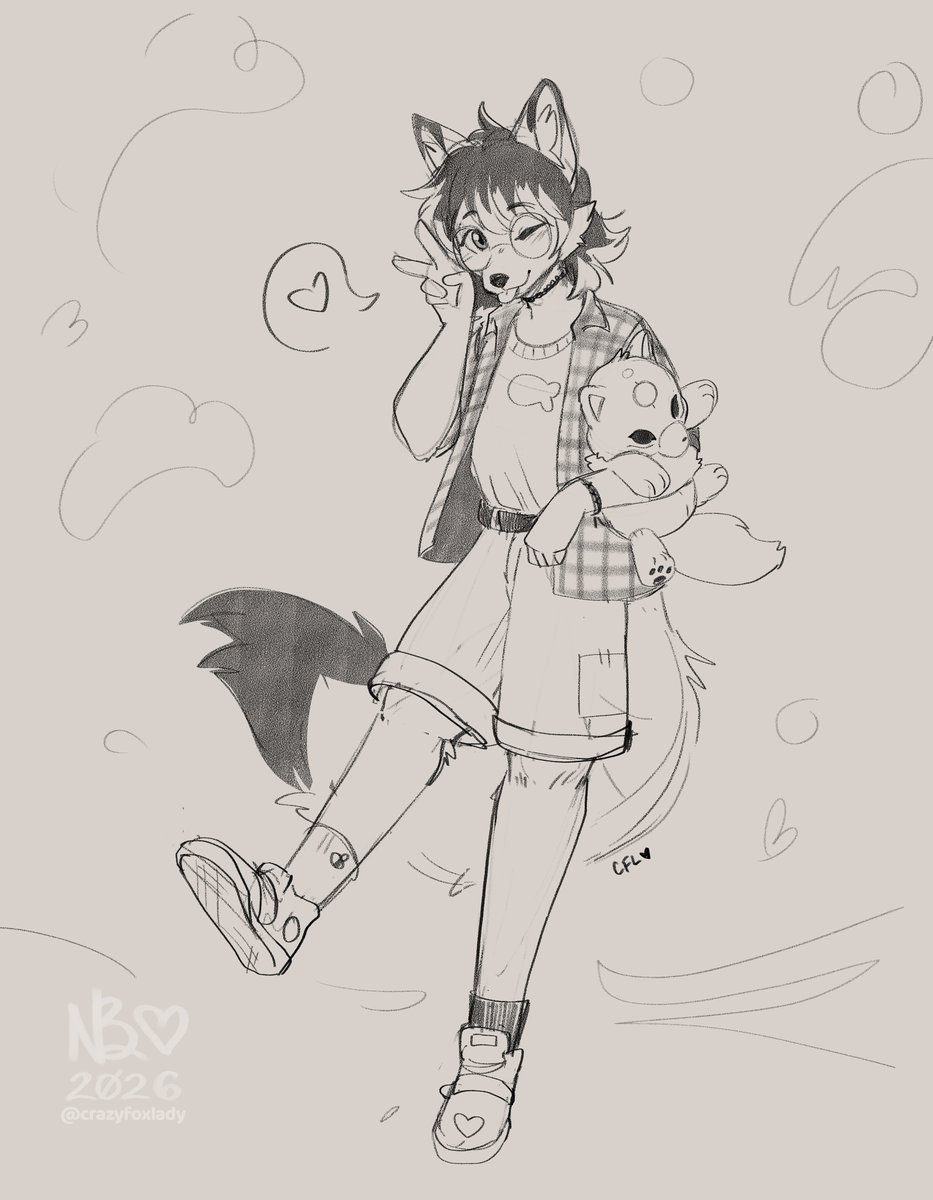 crazyfoxlady's tweet photo. For Clover~! <3 
Thank you so very much ~! <33

#foxgirlsummer https://t.co/ympLGtFExe