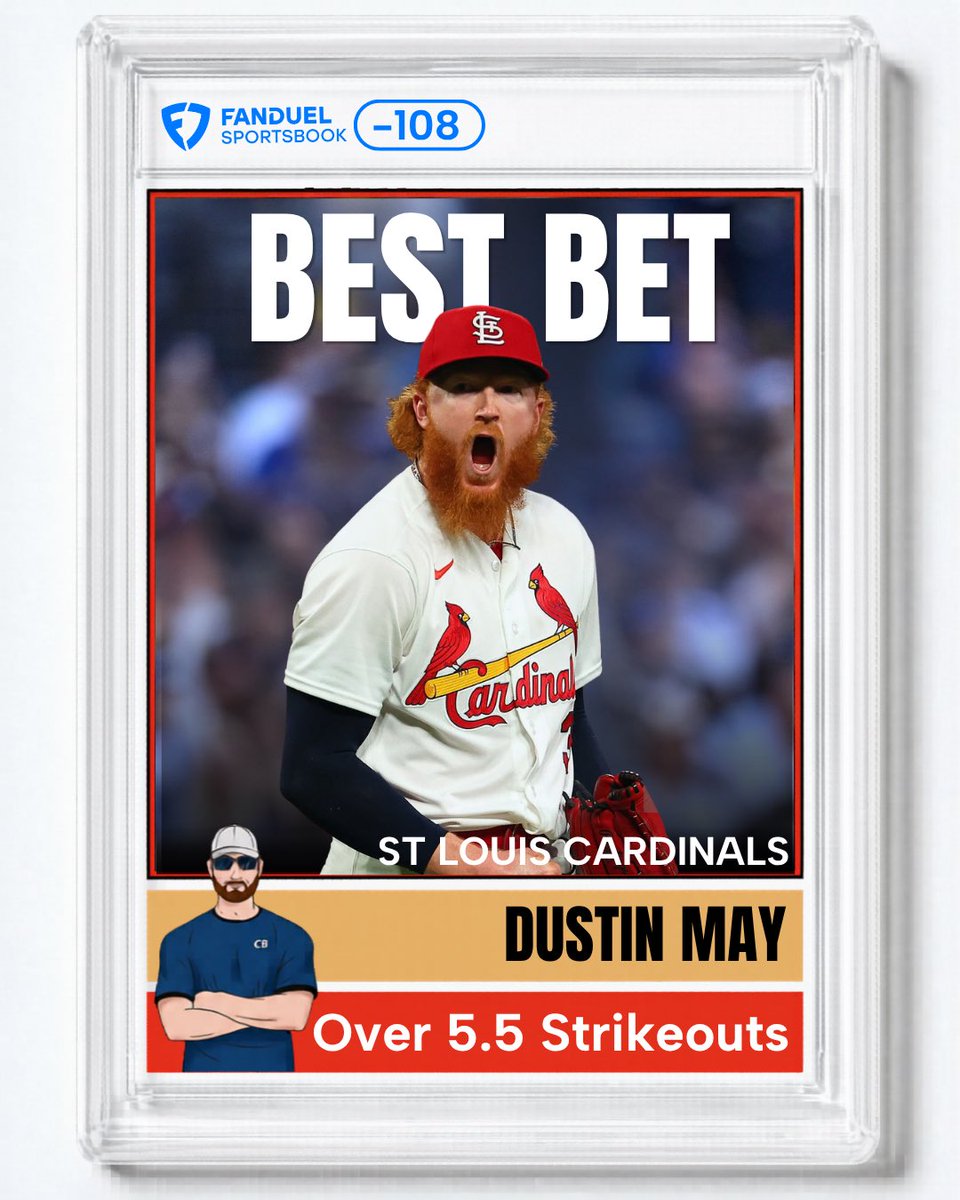 CodyBrownBets's tweet photo. ⚾️ MLB Best Bet

Dustin May should cook tonight.

Research attached as always!

21+, gamble responsibly. https://t.co/7CiT3PCtof