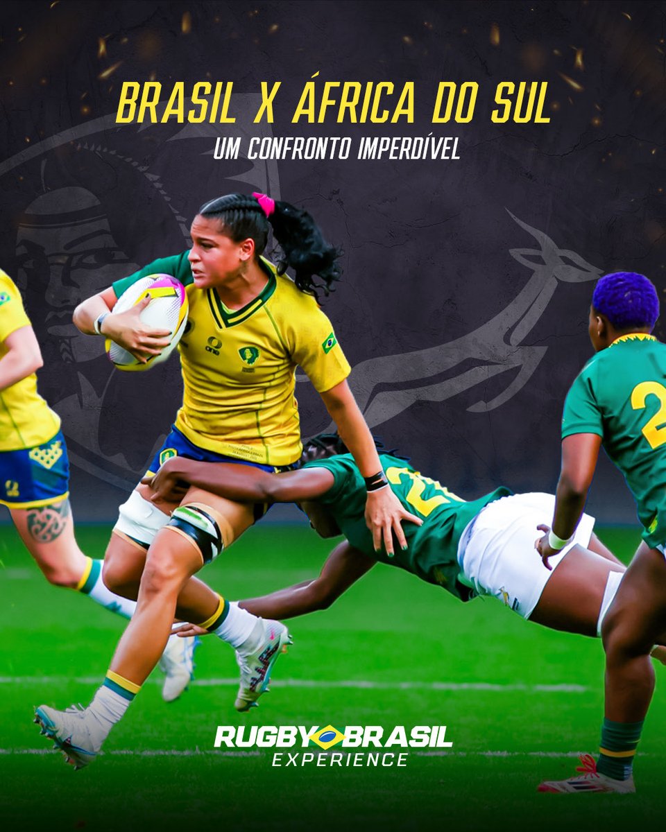 brasilrugby's tweet photo. Depois da vitória sul-africana no primeiro encontro entre as seleções, na Rugby World Cup de 2025, Brasil e África do Sul voltam a se enfrentar — e esse já é um ótimo motivo para você estar lá.

Acompanhe de perto esse embate e faça parte de um grande momento do rugby feminino! https://t.co/ctpl895GQV