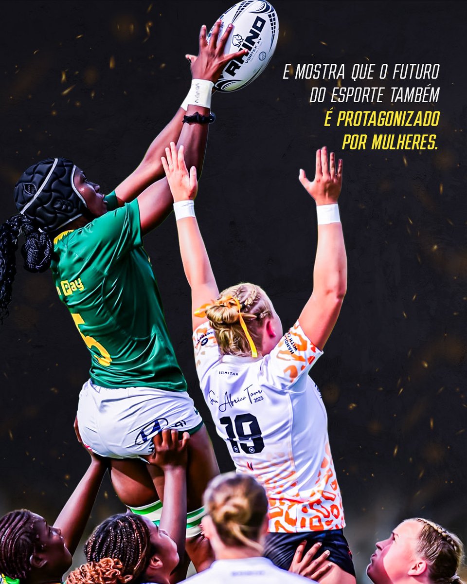 brasilrugby's tweet photo. Depois da vitória sul-africana no primeiro encontro entre as seleções, na Rugby World Cup de 2025, Brasil e África do Sul voltam a se enfrentar — e esse já é um ótimo motivo para você estar lá.

Acompanhe de perto esse embate e faça parte de um grande momento do rugby feminino! https://t.co/ctpl895GQV