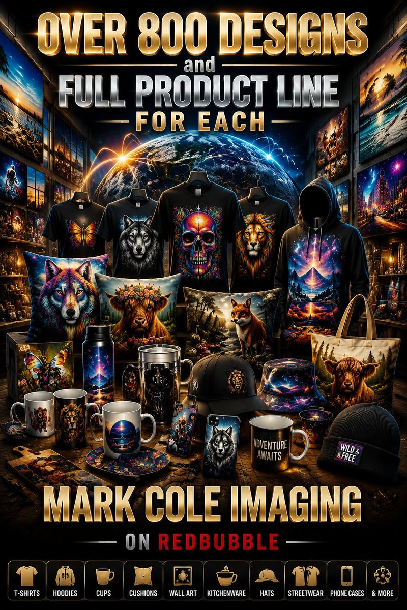 MarkColeAuthor's tweet photo. https://t.co/aWvYt86faE
-  Over 800 Designs      
-  Whole range of products     
-  Delivery direct to your door worldwide      
-  Branding    
#streetwear #posters #worldcup #kitchen #usa #Loungewear #office #HomeDelivery #giftideas https://t.co/bpNc3ZTfL2