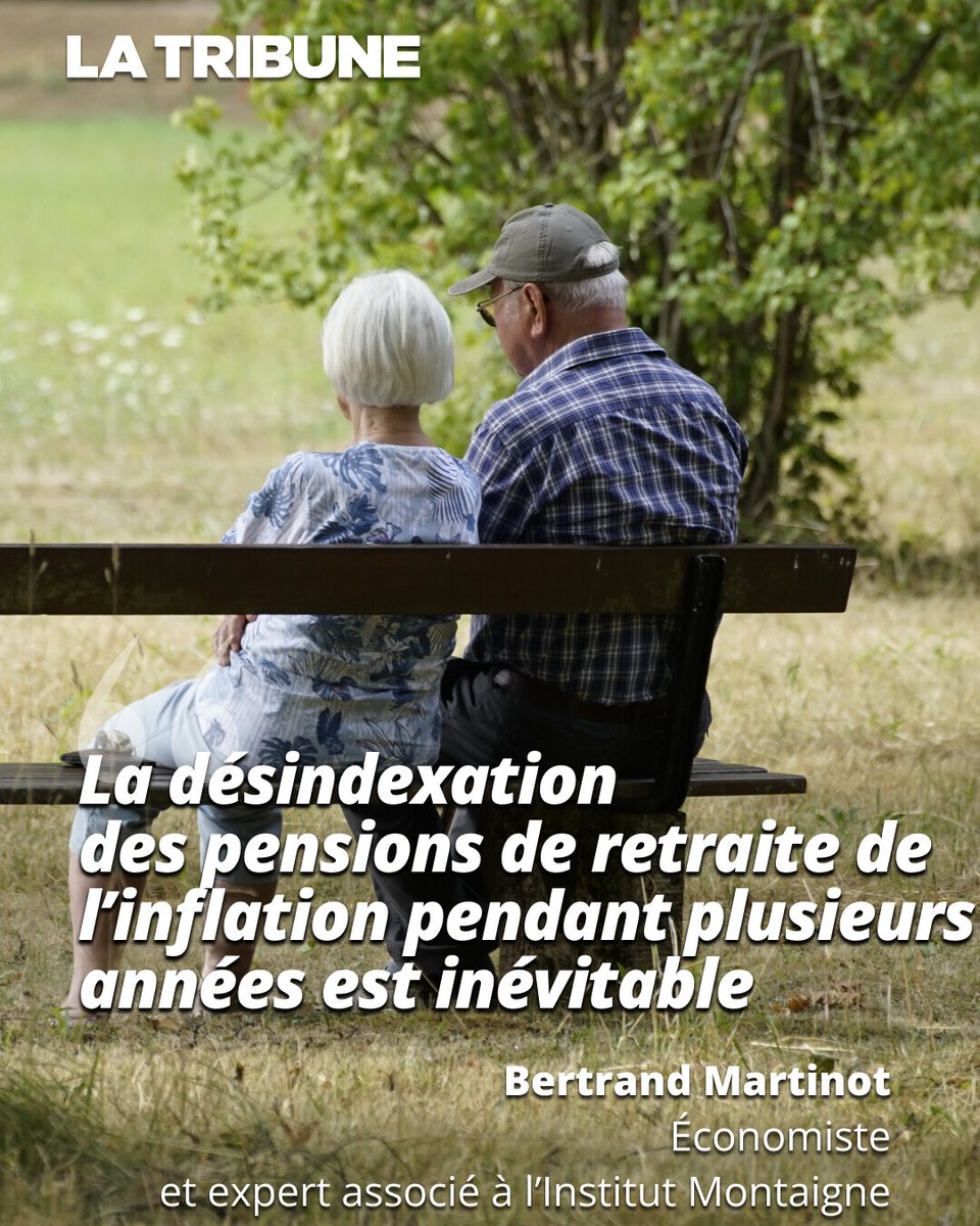 LaTribune's tweet photo. 👴 Expert associé à l’Institut Montaigne, ancien conseiller social de Nicolas Sarkozy à l’Élysée avant la crise des subprimes, Bertrand Martinot est l’auteur de « J’ai cotisé, j’y ai droit ! » (éditions Hermann), un livre très pédagogique sur la situation du système de retraite.

Une interview réalisée par @JeanVicSem, à lire ici ➡️ https://t.co/RqcROjvGxy
