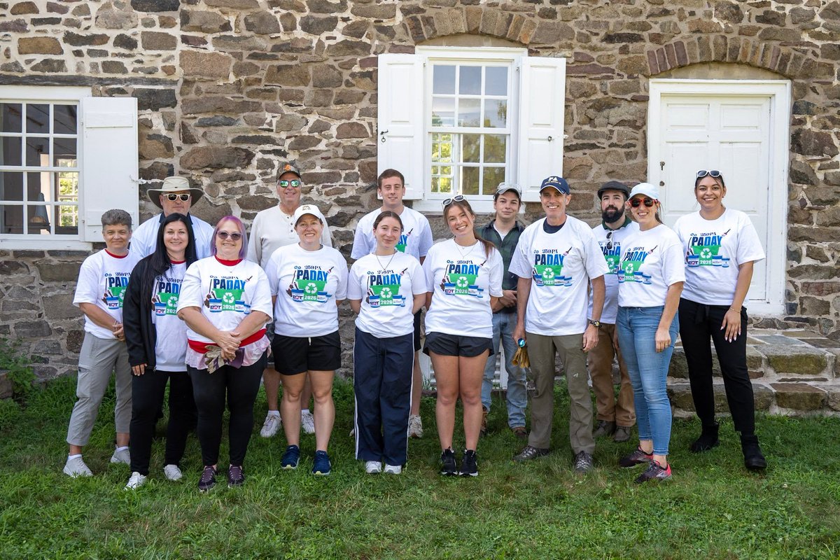 pagrandlodge's tweet photo. #PaMasons in the 8th Masonic District volunteered at @WashXingPark, where Bucks County's Liberty Tree was planted in 2024, for @America250_PA's #PADay2026. 
See their work on your next visit to the park!
📸s: Brother John P. Sellani, District Deputy Grand Master https://t.co/a6E67qNV0X