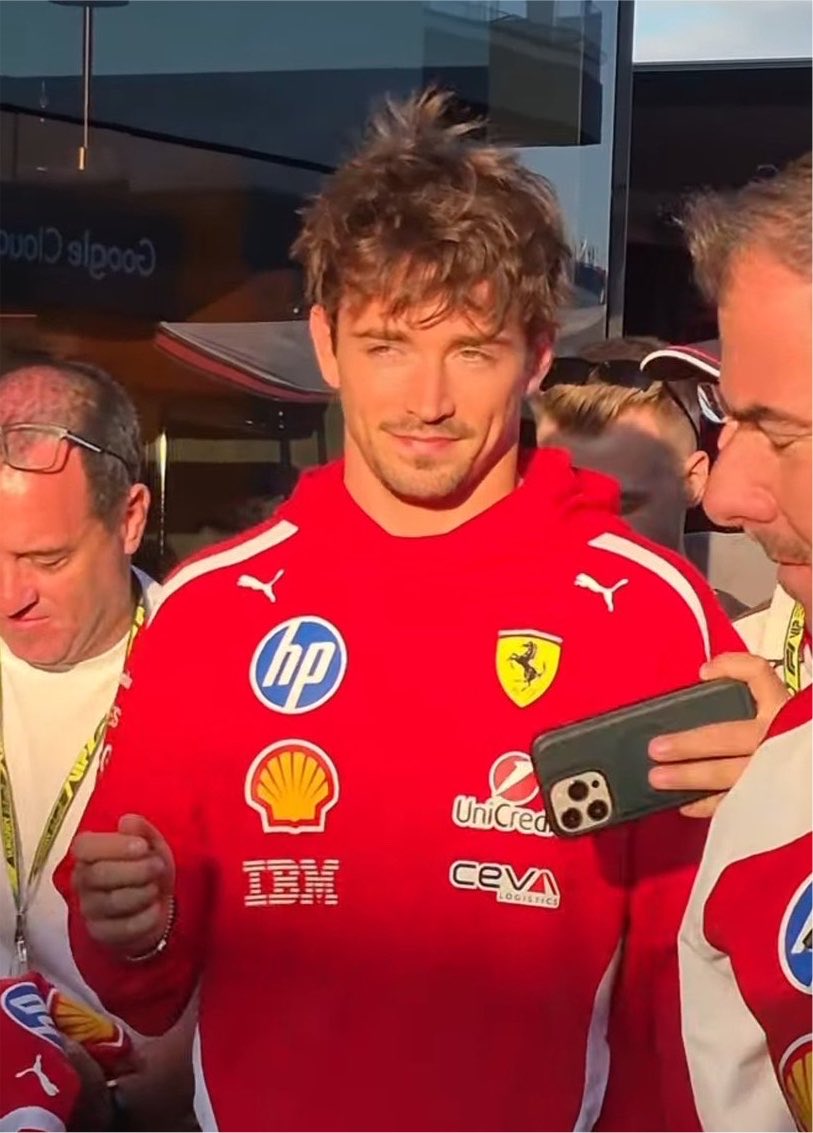 lecvett's tweet photo. dios creó a los hombres y mandó a charles leclerc como disculpa https://t.co/uZGtfqIC0R