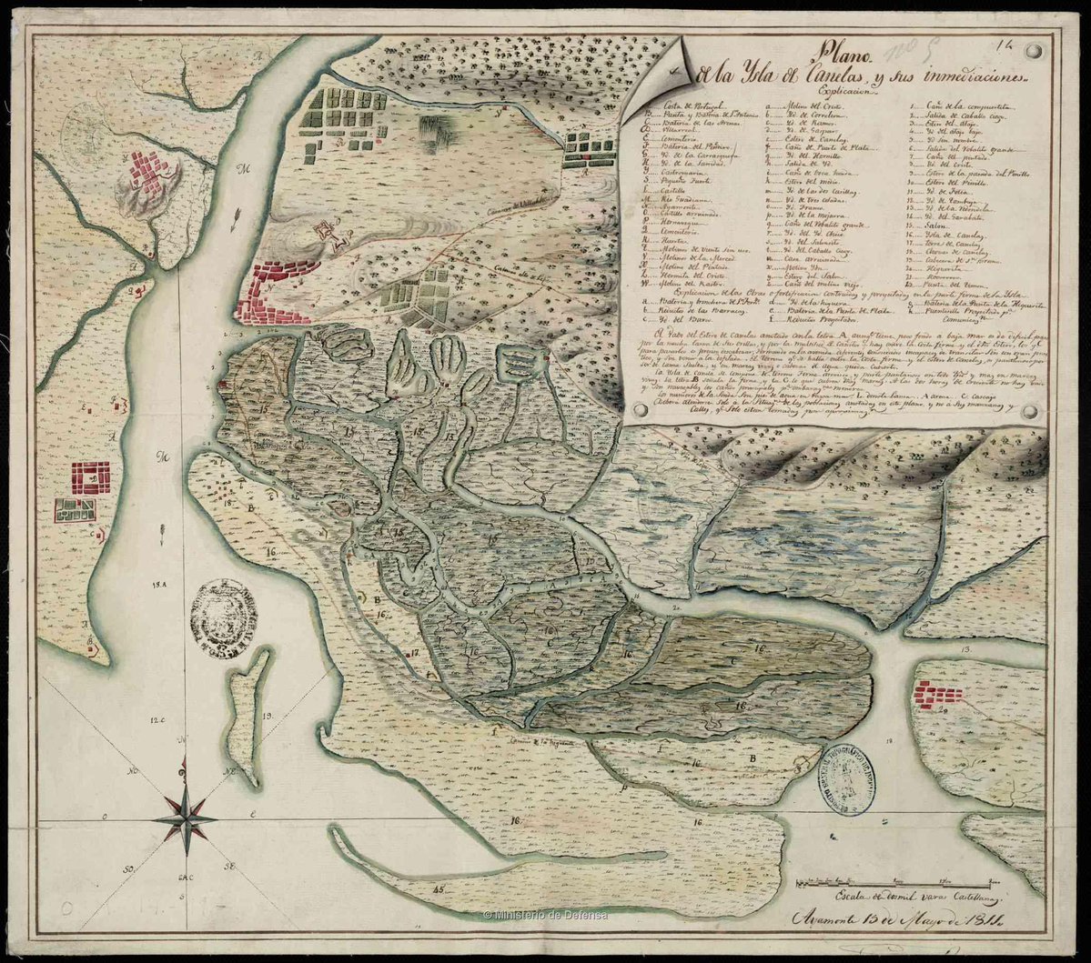 IECA_Andalucia's tweet photo. 📜Hoy os mostramos de nuestra #cartoteca este Plano de la isla de la canela y sus inmediaciones del año 1811. Incluye una clave alfabética donde se indican los núcleos de población, caminos, etc.
➡️Todos los detalles en nuestra #cartoteca⤵️
https://t.co/sRvRaYFEyA #FEDER https://t.co/n4yXT0QpK2
