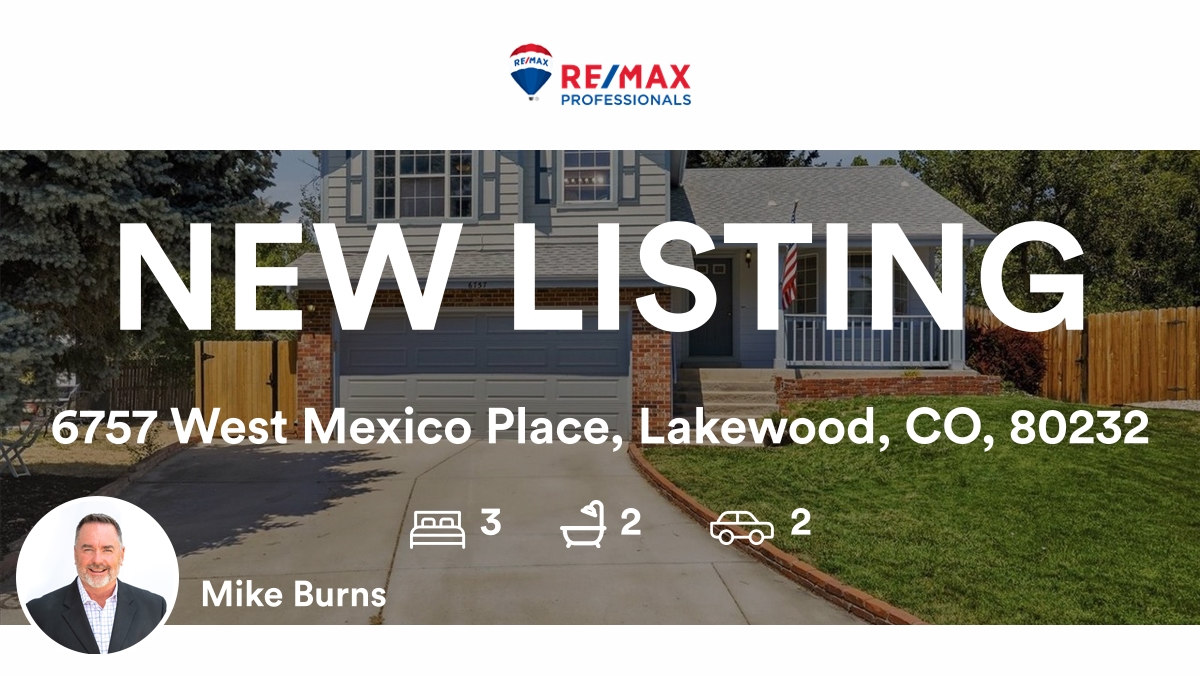 MikeburnsBurns's tweet photo. 🛌 3 🛀 2 🚘 2
📍 6757 West Mexico Place, Lakewood, CO, 80232

My latest listing on RateMyAgent.

https://t.co/atSFdQIrkr

...
#ratemyagent #realestate https://t.co/R0YEfc9am7