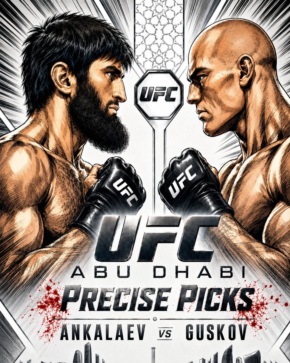 DManyun_'s tweet photo. Precise👀Picks #UFCAbuDhabi

I think the dog's are getting cooked this week🩸

🇷🇺Ankalaev [ko]
🇦🇺Erceg [dec]🐶
🇺🇸Dulatov [ko]
🇷🇺John Pork🐷[dec]
🇷🇺Kuniev [dec]
🇷🇺Vagaev [dec]

🇧🇷Walker [sub]
🇺🇸Jacoby [ko]
🏴󠁧󠁢󠁥󠁮󠁧󠁿Patterson [ko]
🇫🇷Sola [ko]
🇷🇺Tuchalov [ko]
🇹🇯Aliev [dec]
🇱🇧Hussein [ko]

RTD:
📊1766-988 [ML]
👀939 [Exact Method] 
🔑446-184 [Key Plays]

Key Plays 🔑 dropping soon... let’s build some hype ❤️

Drop your hottest take or best pick in the comments⤵️

#UFC #UFCP #MMA #FightNight #MMATwitter