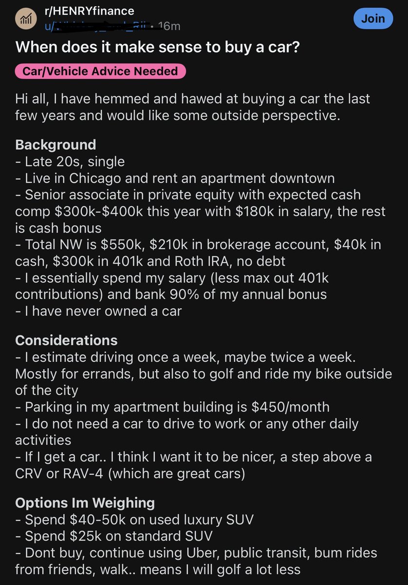 financedystop's tweet photo. Meanwhile, someone making $68,000 a year is financing a $50,000 car without giving it a second thought https://t.co/ntKowFqW0b
