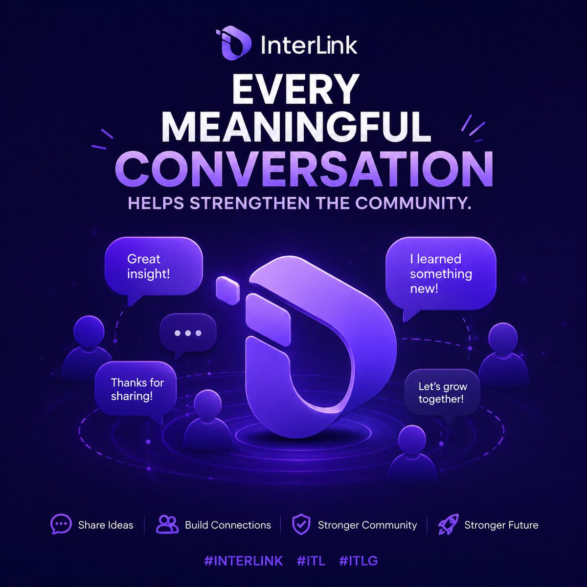 Droplesson's tweet photo. Every meaningful conversation helps strengthen the community.

#INTERLINK #ITL #ITLG
@reina_itl 
@Crypto2Success0 https://t.co/OsEb5JDF49