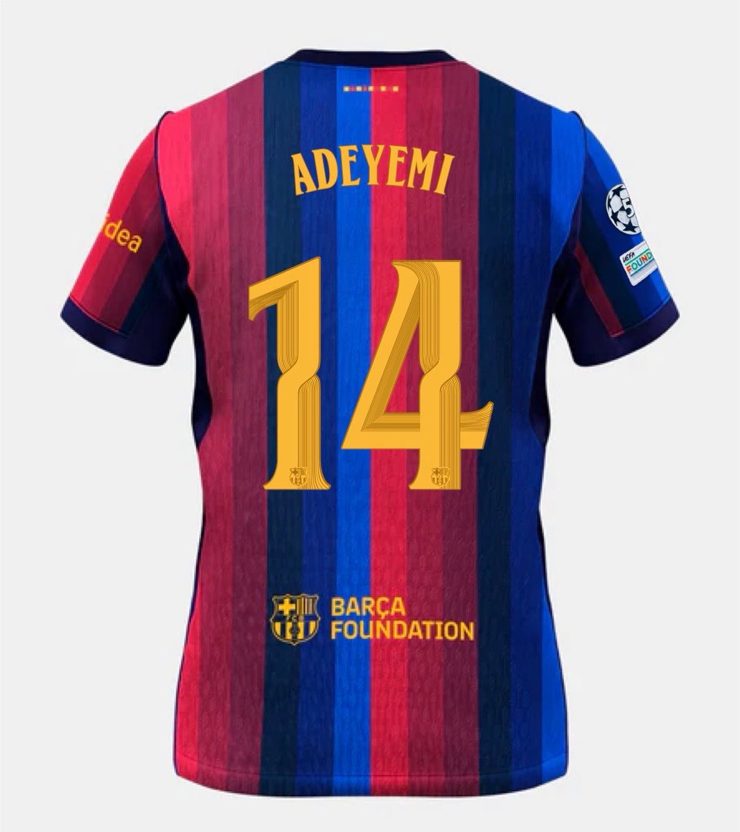 FCBInformatiu's tweet photo. 🚨🥈| ÚLTIMA HORA: Karim Adeyemi lucirá el dorsal #14 con el #FCBarcelona. [@mundodeportivo] https://t.co/u0o1d3rkUp
