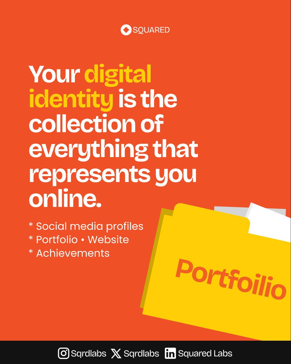 Sqrdlabs's tweet photo. Your digital identity is your first impression.
But if your work is scattered across multiple platforms, people may never see the full picture.
Something better is coming.
Join the Squared waitlist
#squared #buildinginpublic #startup #createch #africantech #techstartup https://t.co/TG6LMu00pE