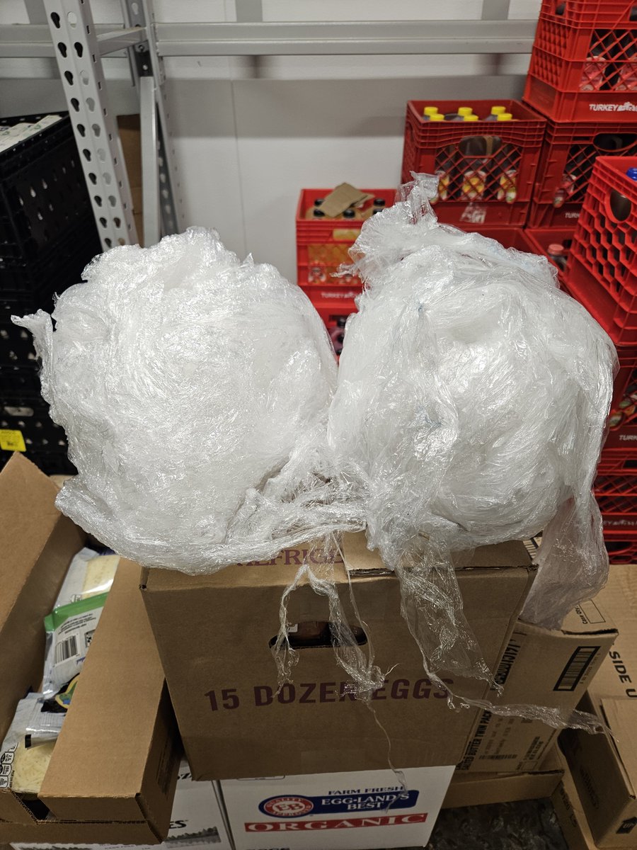 FrenzySpawn's tweet photo. During work, I bundled up two balls of plastic wrap. I tried to stuff it in my jacket to make it look like I have big naturals, but they were too big to fit.
#FunatWork https://t.co/7FQGlzSbIb