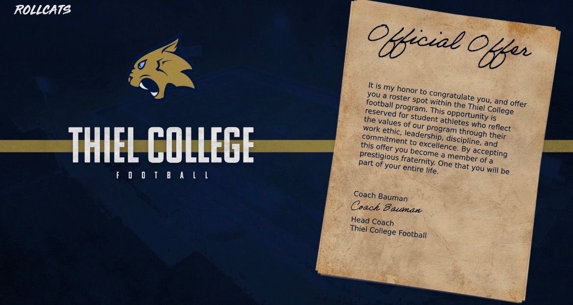 hoyoonlee5's tweet photo. #AGTG After great conversations with @CoachPolis I am blessed to receive an offer from @Thiel_FB 

@kingshannon_3 @Jahsai4Shannon @N_W_Sports @GetSportsFocus https://t.co/grwgHkb6D1