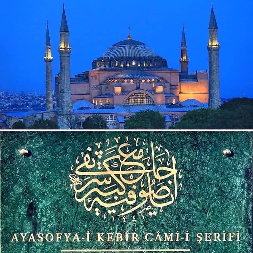 Dr_Onderarpaci's tweet photo. “Geceler vardır; dirilişe gebedir. 
Fecr olur. Şehr-i İstanbul feth olunur.
Bir çağ kapanır. Bir çağ açılır.”🇹🇷

Kutlu fethin nişânesi, Fatih Sultan Mehmet Han’ın emaneti Ayasofya-i Kebîr Cami-i Şerîfi’nin açılışının 6. yıl dönümü kutlu olsun. 

Hamdolsun. 
🤲🇹🇷🤲
#AyasofyaCamii https://t.co/DQ7cZgdQ13
